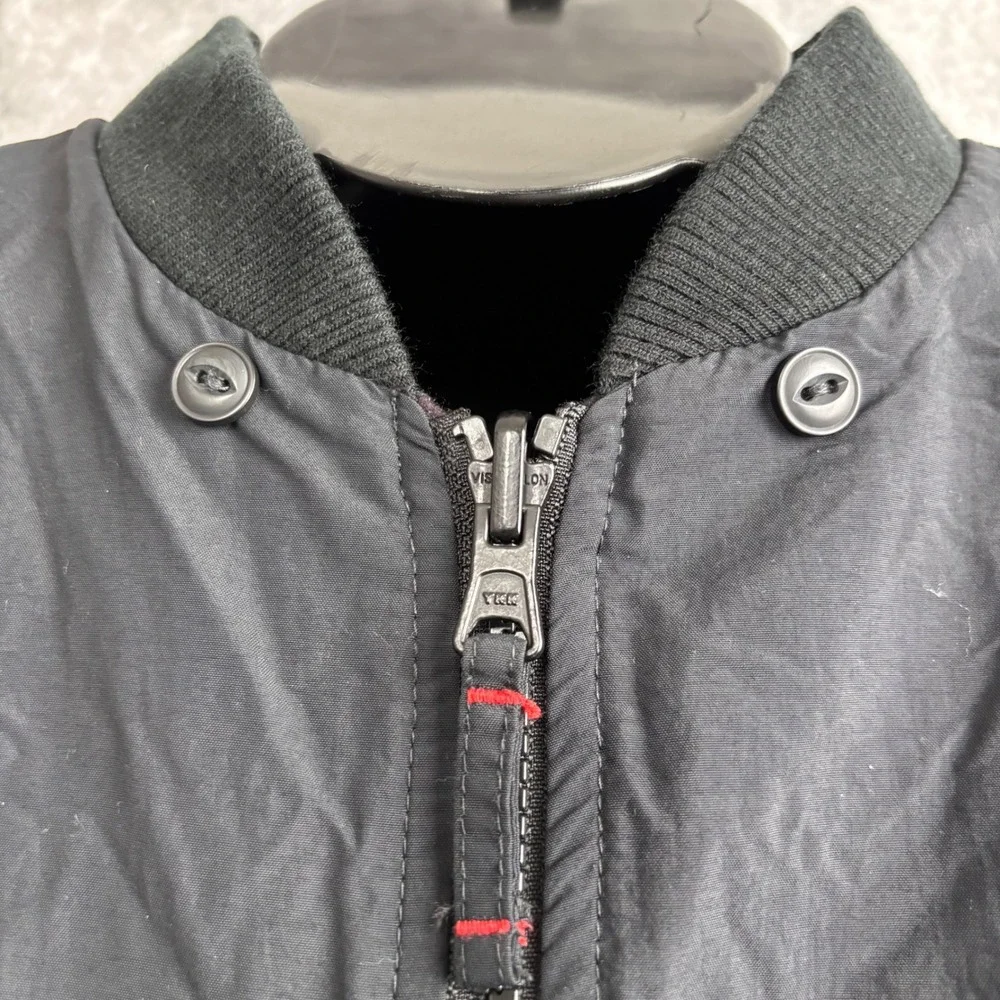 Columbia Sportswear Men's Interchange Reversible Red Plaid Black Bomber Coat MED